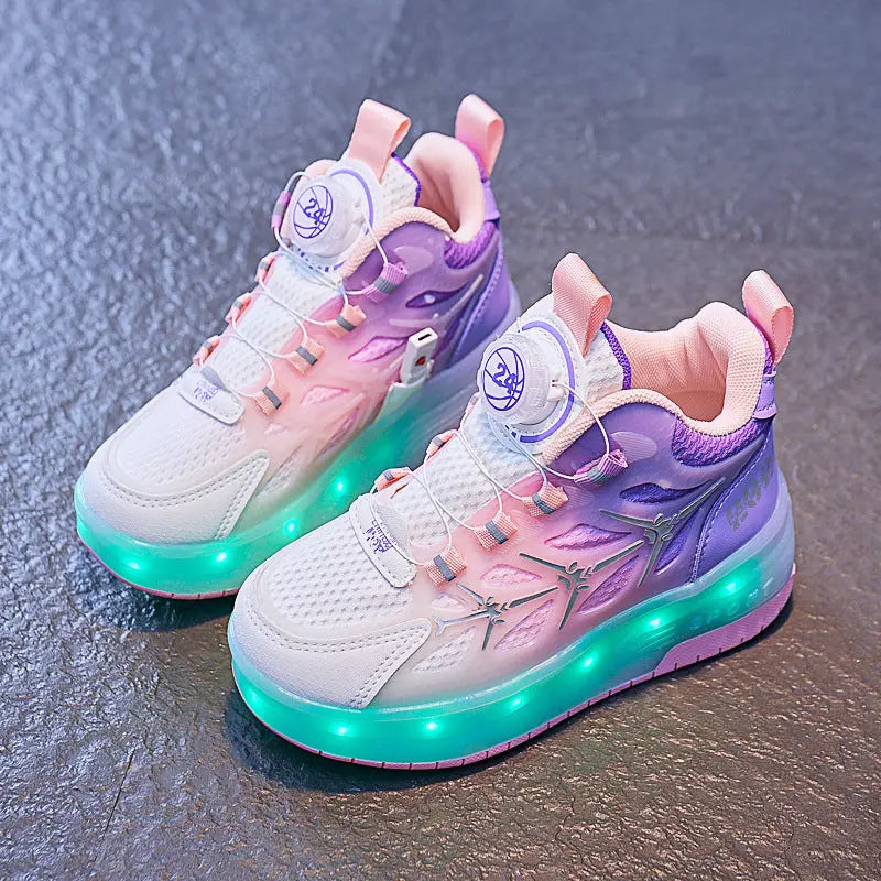 Children's Skates: Flash Knob Roller Skating Shoes