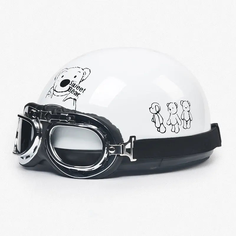 Retro Harley Electric Bicycle Helmet - Unisex Four Seasons Universal Helmet for Men and Women - Bookerads Merch Shop