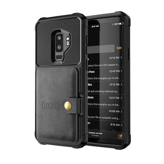 iPhone wallet case-Luxury Leather Flip cover for Samsung and iPhone.