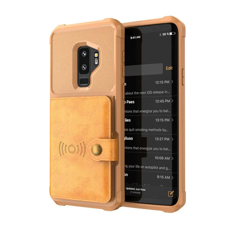 iPhone wallet case-Luxury Leather Flip cover for Samsung and iPhone.