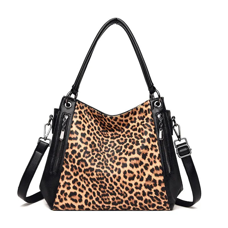 Optimize product title: Stylish Leopard Print Women's Bag with Spacious Capacity - Bookerads Merch Shop