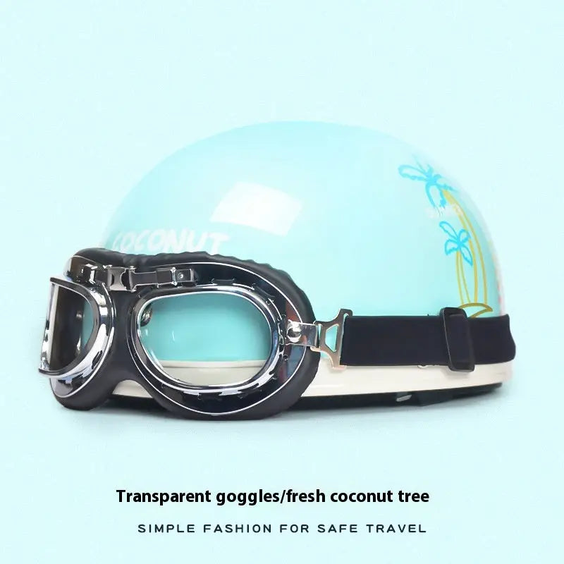 Retro Harley Electric Bicycle Helmet - Unisex Four Seasons Universal Helmet for Men and Women - Bookerads Merch Shop