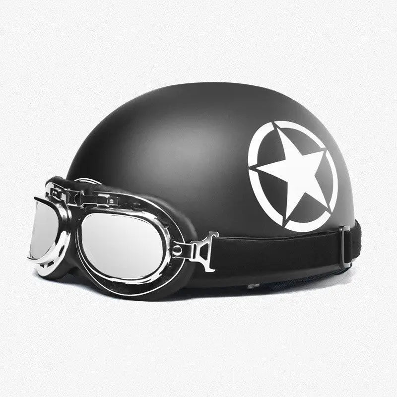 Retro Harley Electric Bicycle Helmet - Unisex Four Seasons Universal Helmet for Men and Women - Bookerads Merch Shop