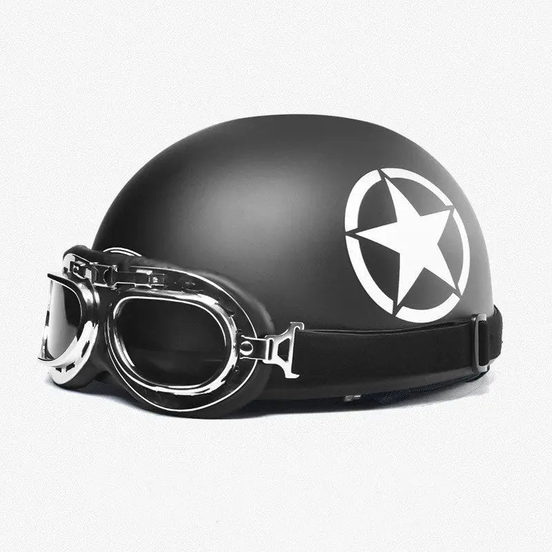 Retro Harley Electric Bicycle Helmet - Unisex Four Seasons Universal Helmet for Men and Women - Bookerads Merch Shop