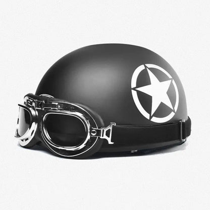 Retro Harley Electric Bicycle Helmet - Unisex Four Seasons Universal Helmet for Men and Women - Bookerads Merch Shop