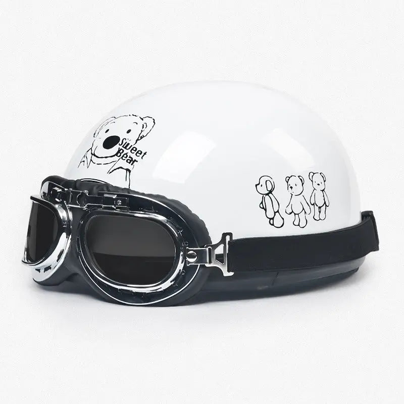 Retro Harley Electric Bicycle Helmet - Unisex Four Seasons Universal Helmet for Men and Women - Bookerads Merch Shop